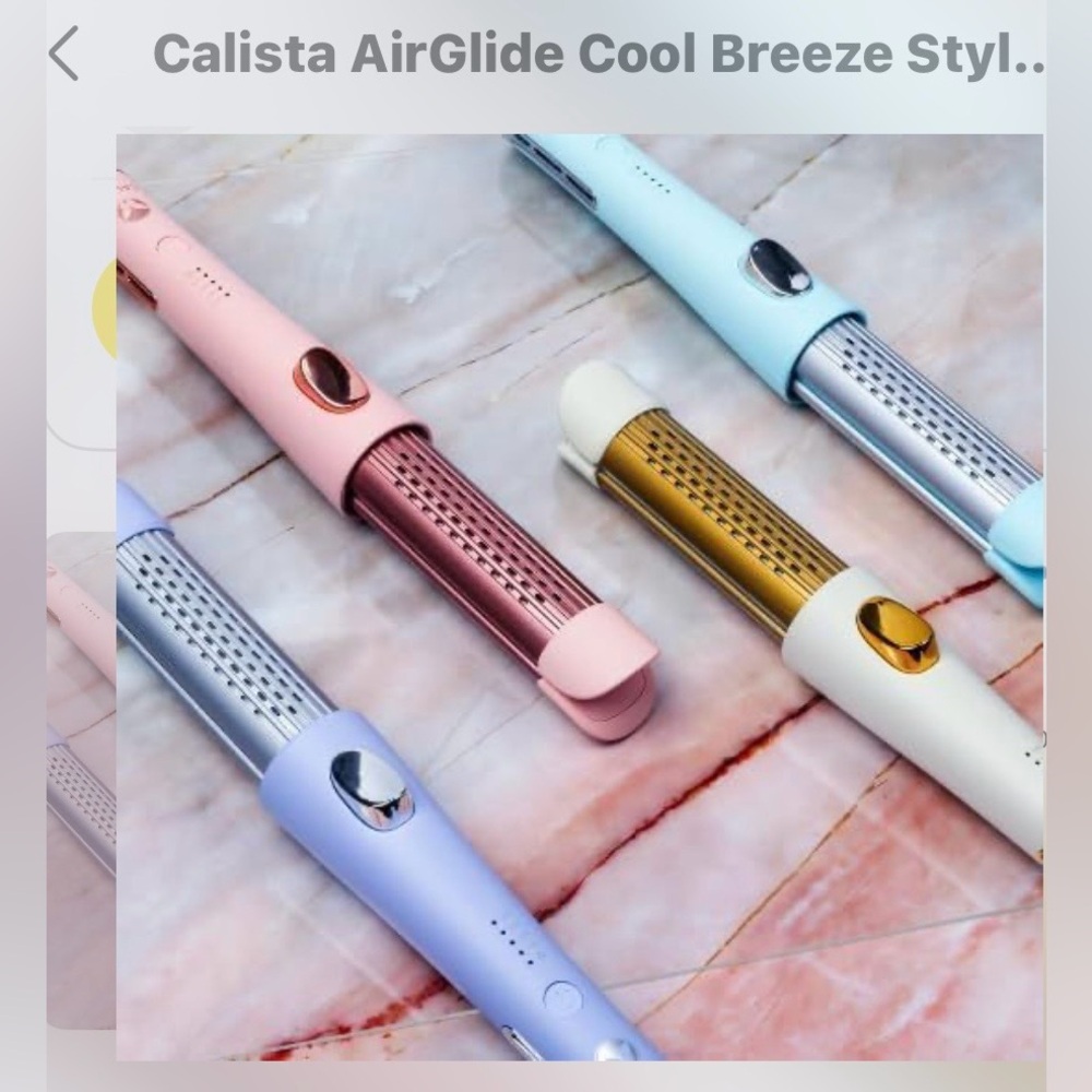 Calista AirGlide Cool Breeze Styler - Pink, Blue, Gold